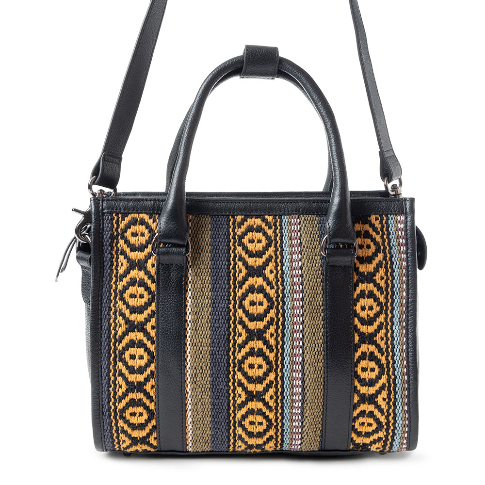 Sac bandoulière Nuevas Vistas noir et jaune