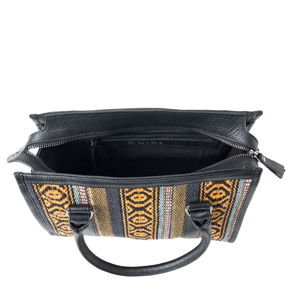 Sac bandoulière Nuevas Vistas noir et jaune