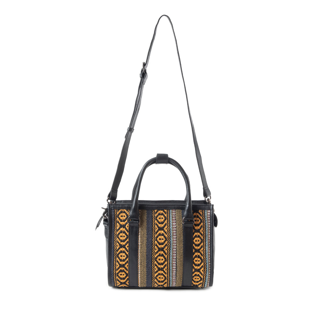 Sac bandoulière Nuevas Vistas noir et jaune