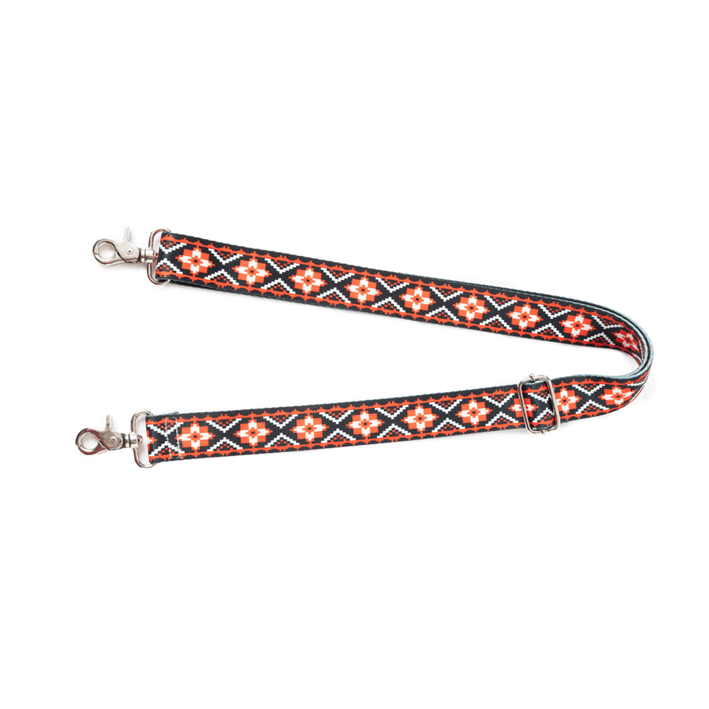 Bandoulière d'accessoire Geometric Vista orange et bleue