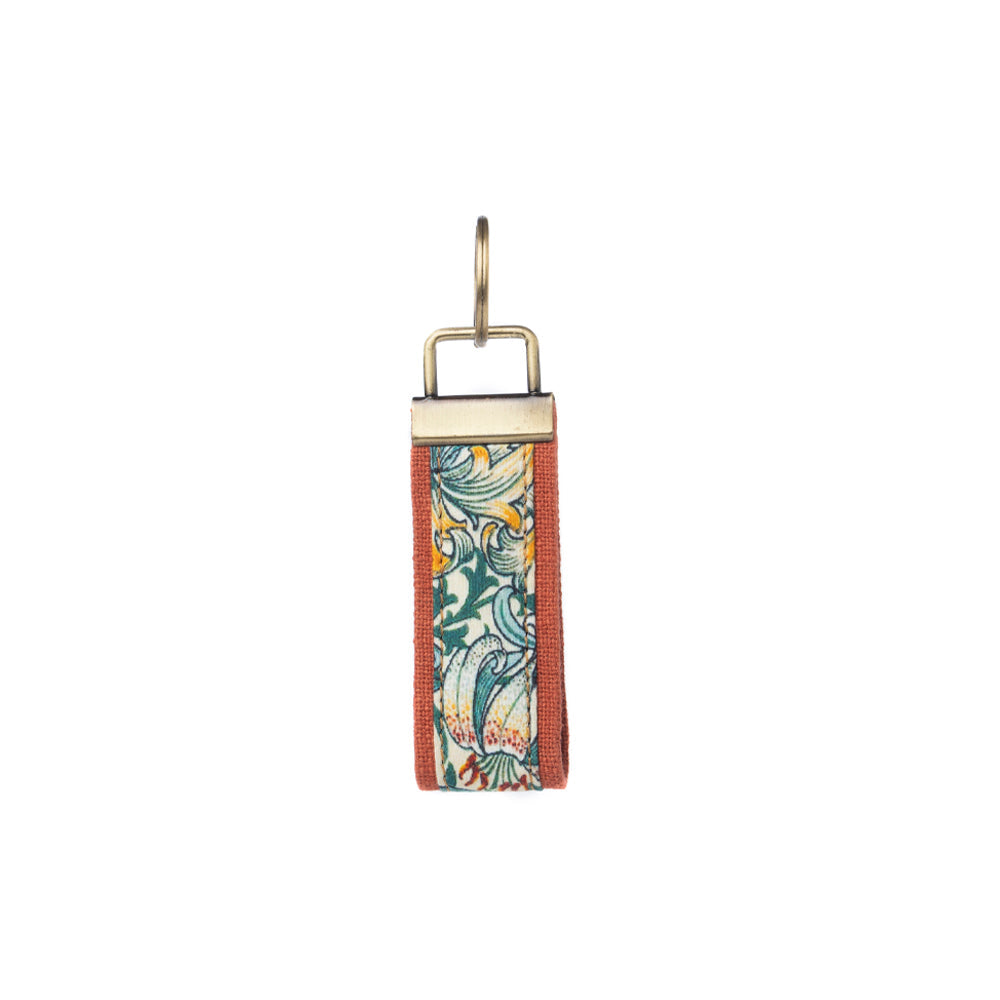 Porte-clés Penny's Posies 10 cm, marron et bleu