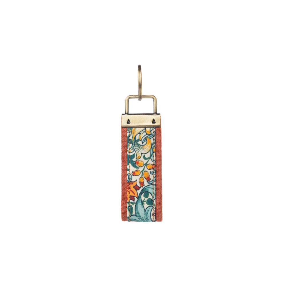 Porte-clés Penny's Posies 10 cm, marron et bleu