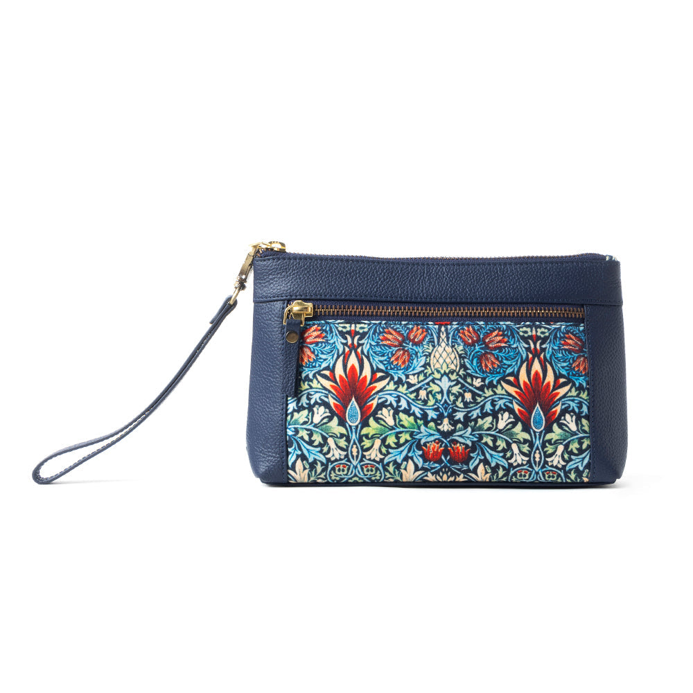 Pochette « Murs de jardin » bleue