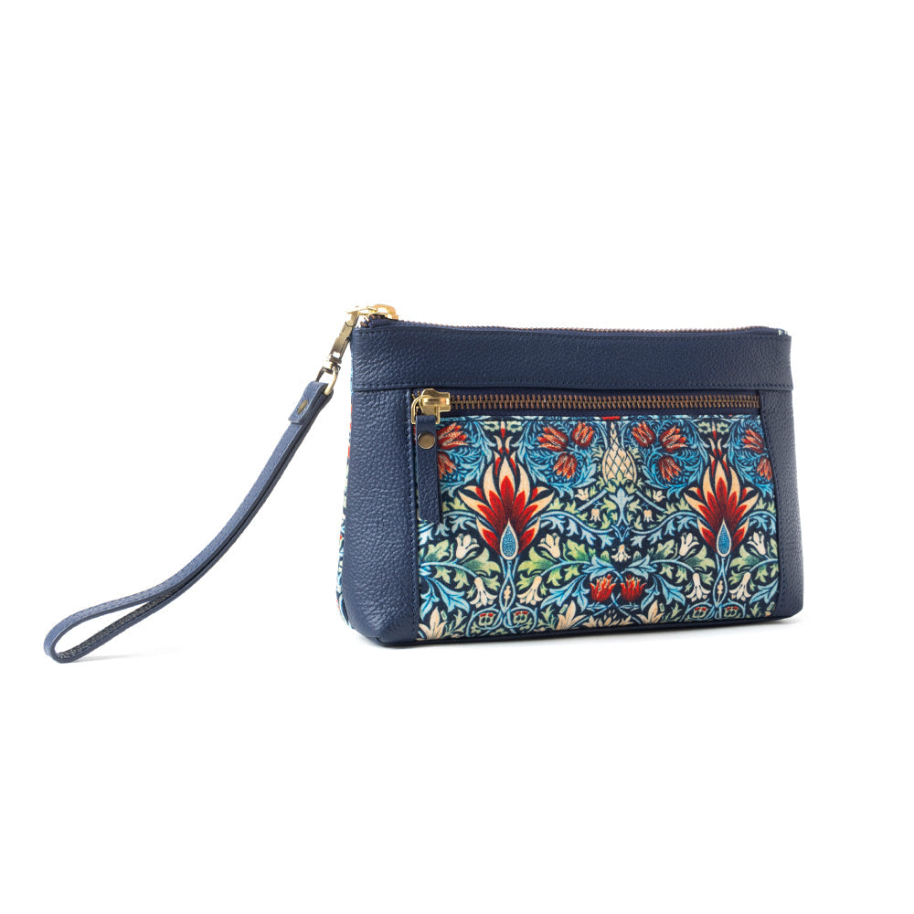 Pochette « Murs de jardin » bleue