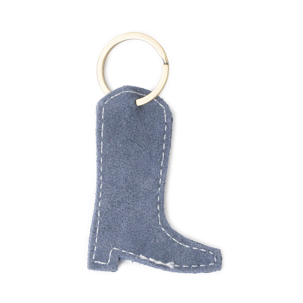 Porte-clés en cuir Western Whimsy bleu bootcut