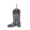 Porte-clés en cuir Western Whimsy noir Bootcut