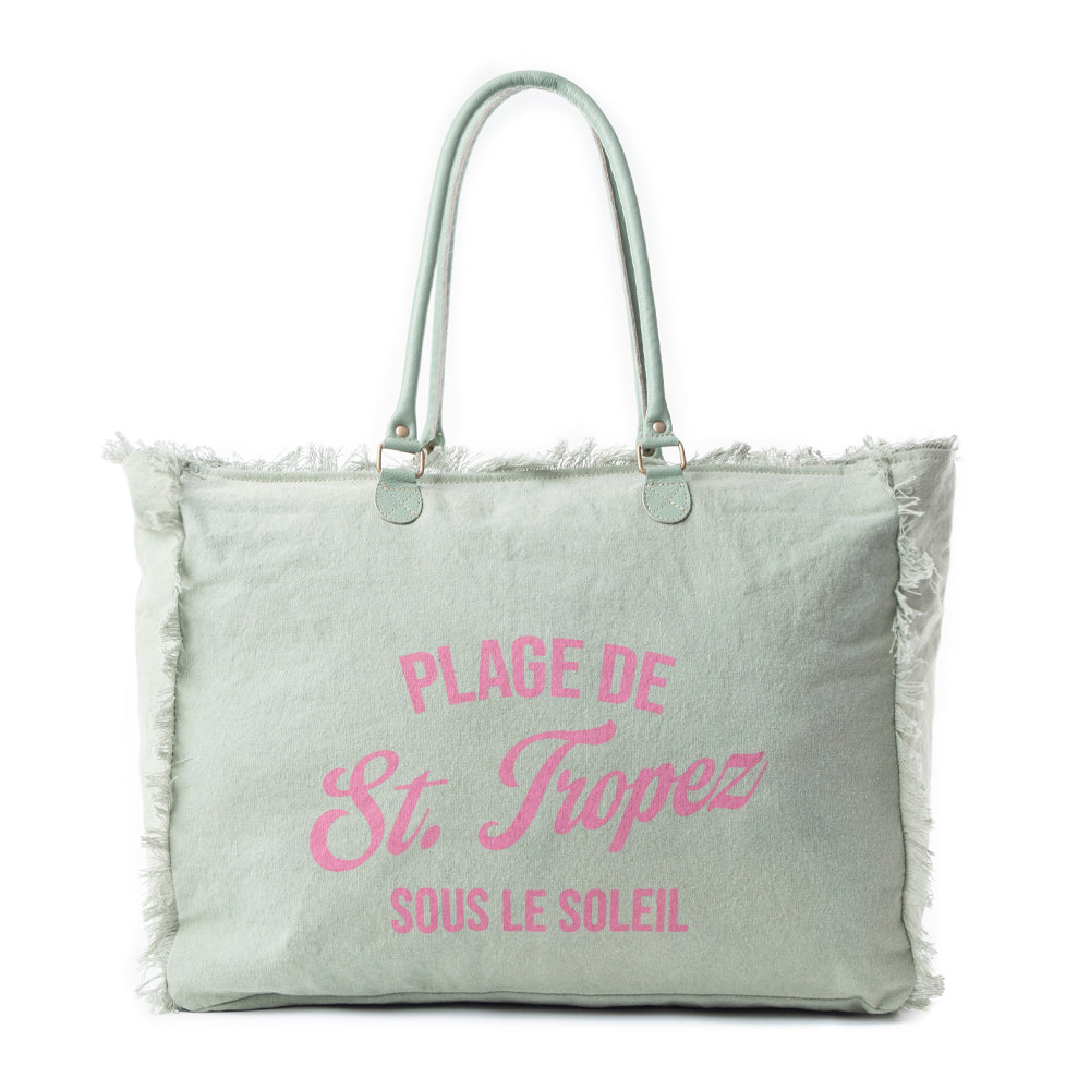 Sac week-end Saint-Tropez vert clair