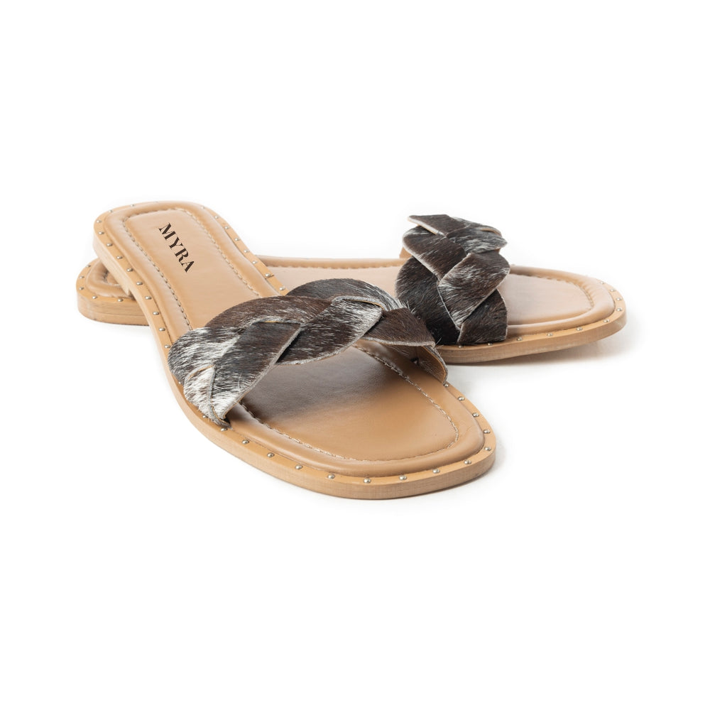 Sandales Pearline noires et blanches