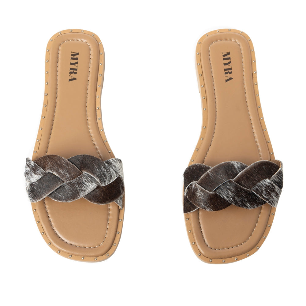 Sandales Pearline noires et blanches
