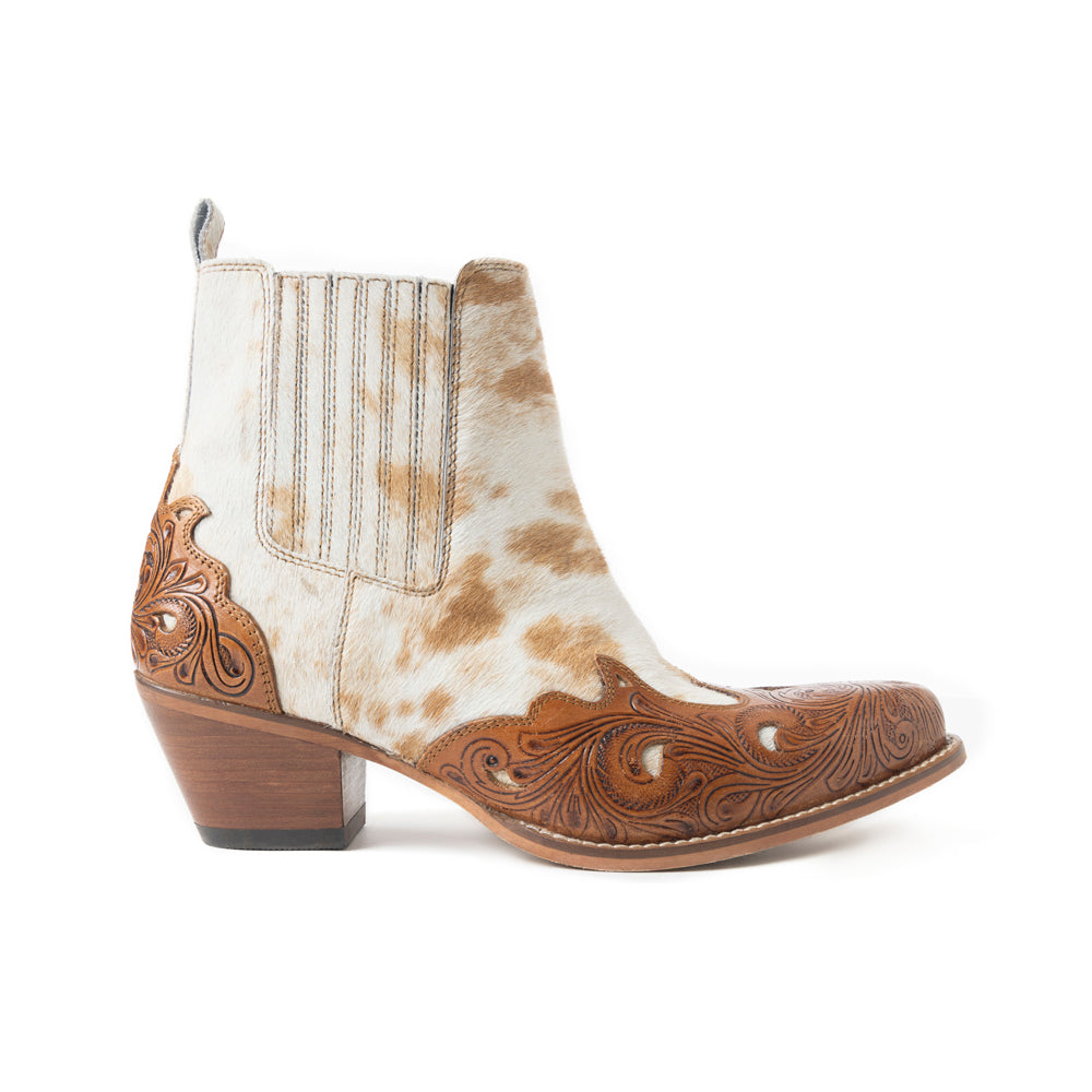 Chaussons Twin Forks marron et blanc