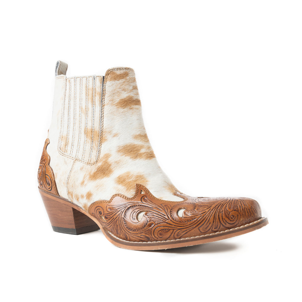 Chaussons Twin Forks marron et blanc