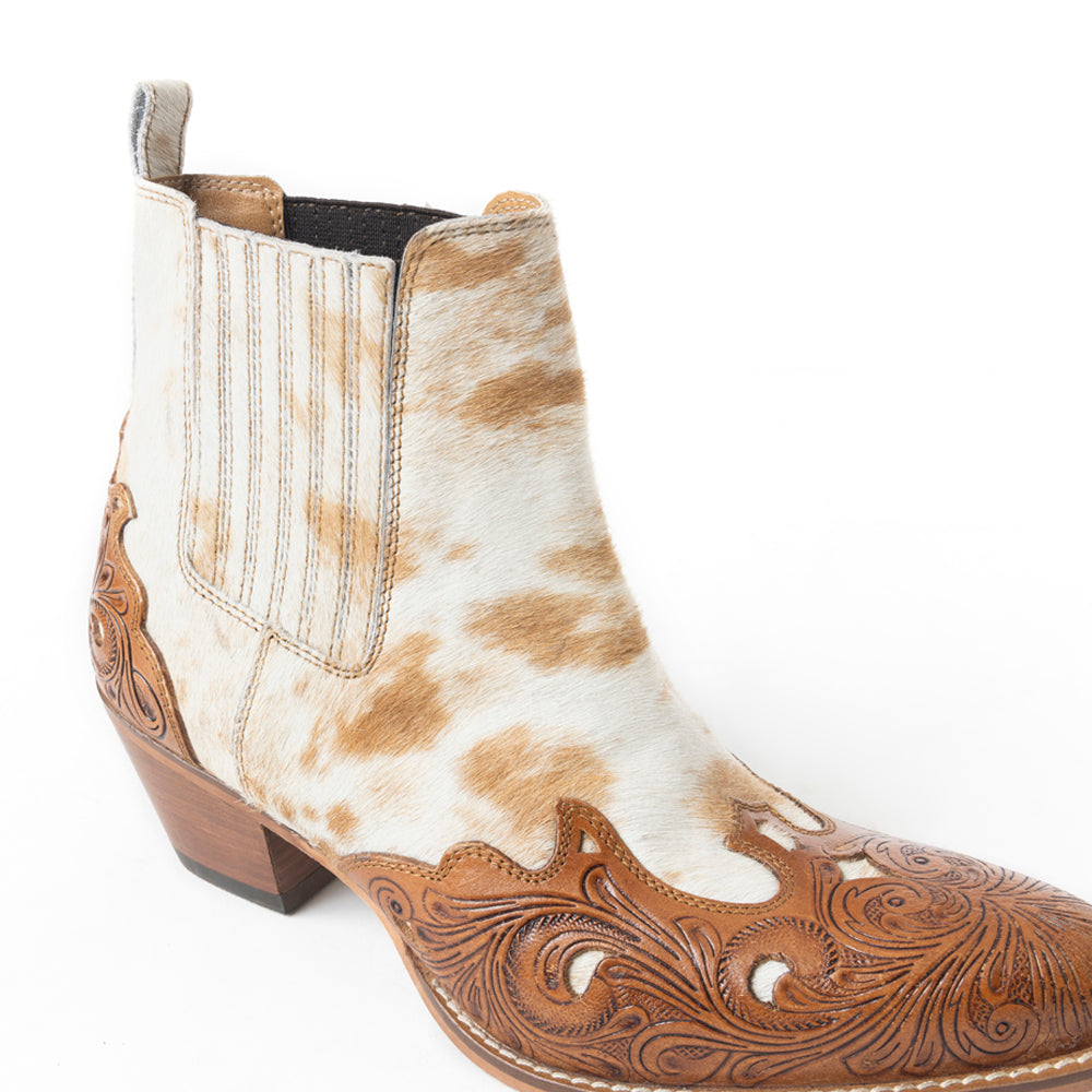 Chaussons Twin Forks marron et blanc