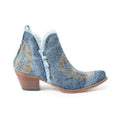 Bottines de trail en jean bleu