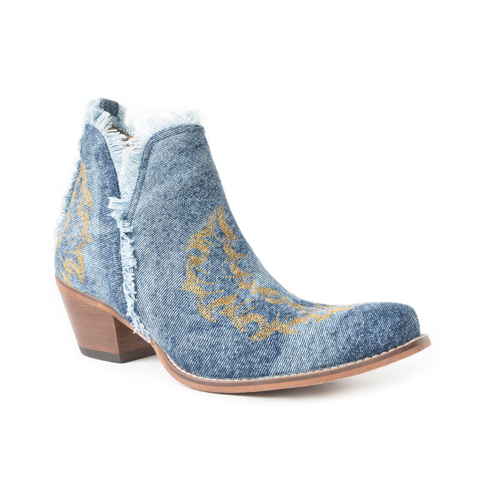 Bottines de trail en jean bleu