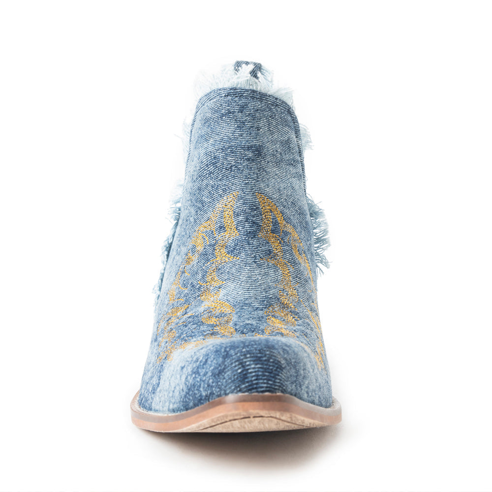 Bottines de trail en jean bleu