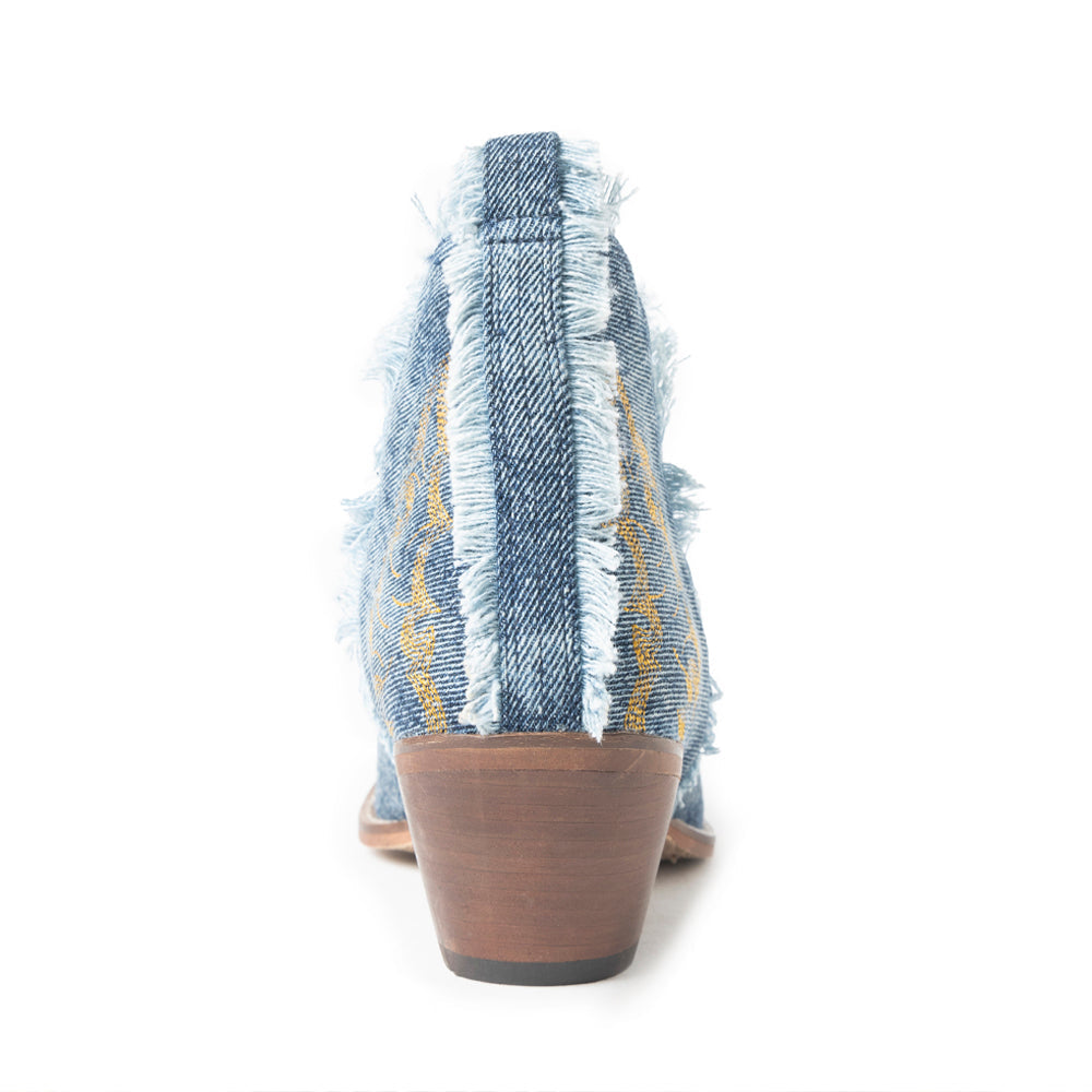 Bottines de trail en jean bleu