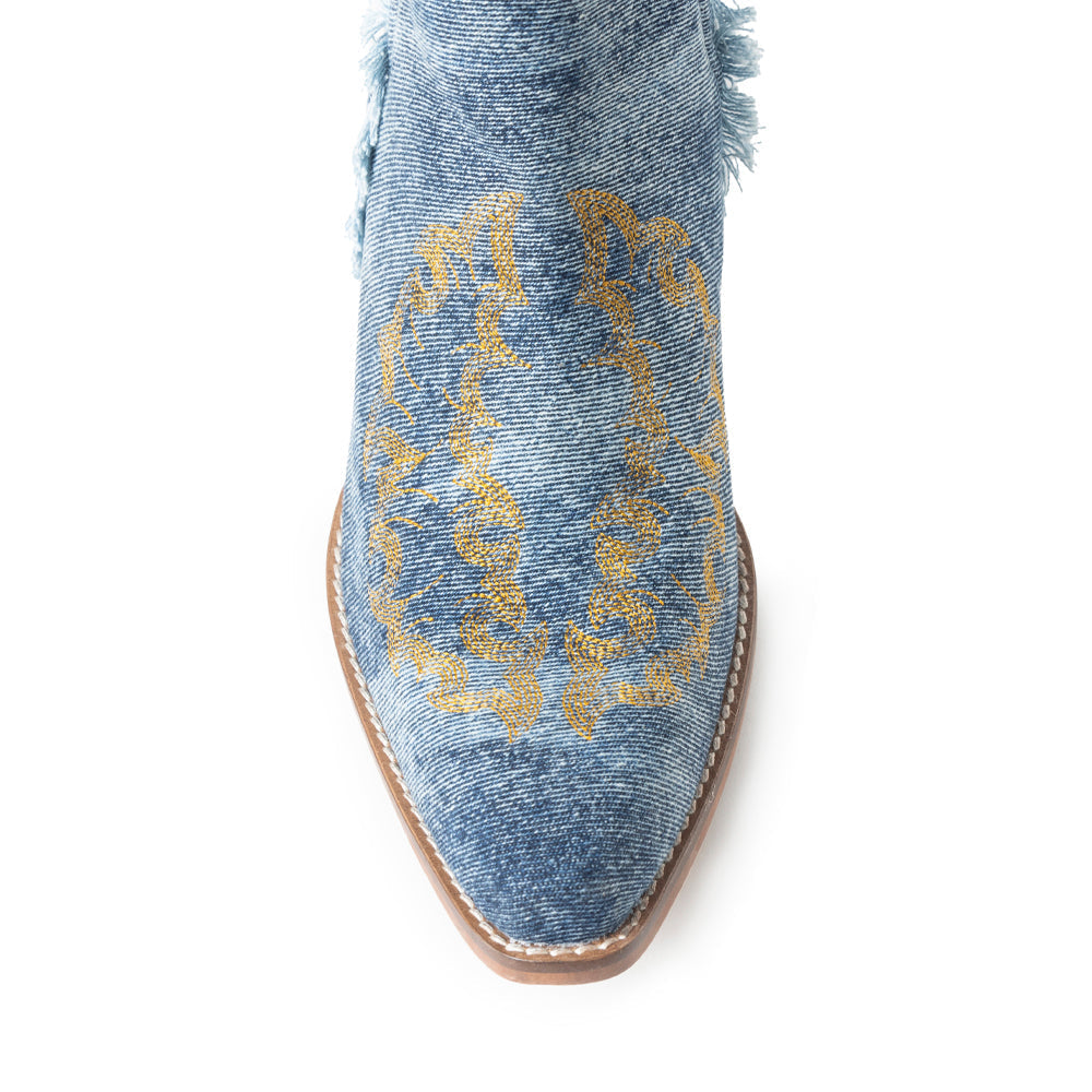 Bottines de trail en jean bleu