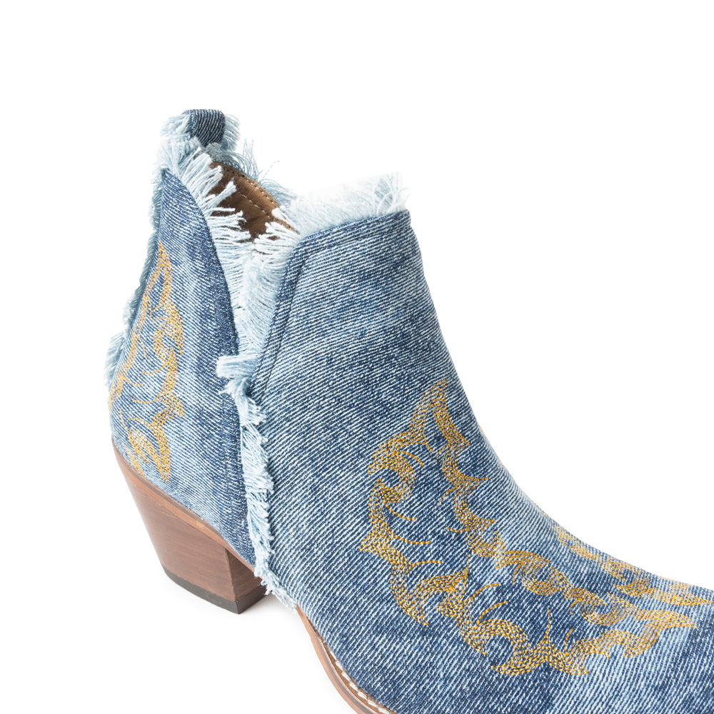 Bottines de trail en jean bleu