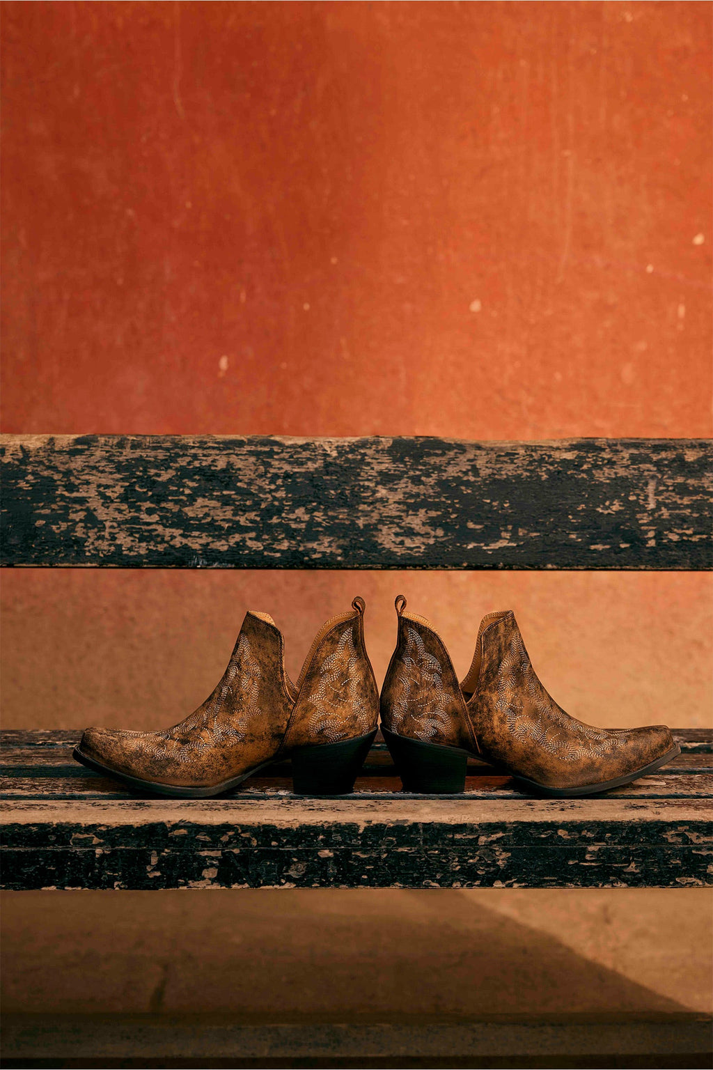 Bottines Moonlight on the Mesa marron craquelé