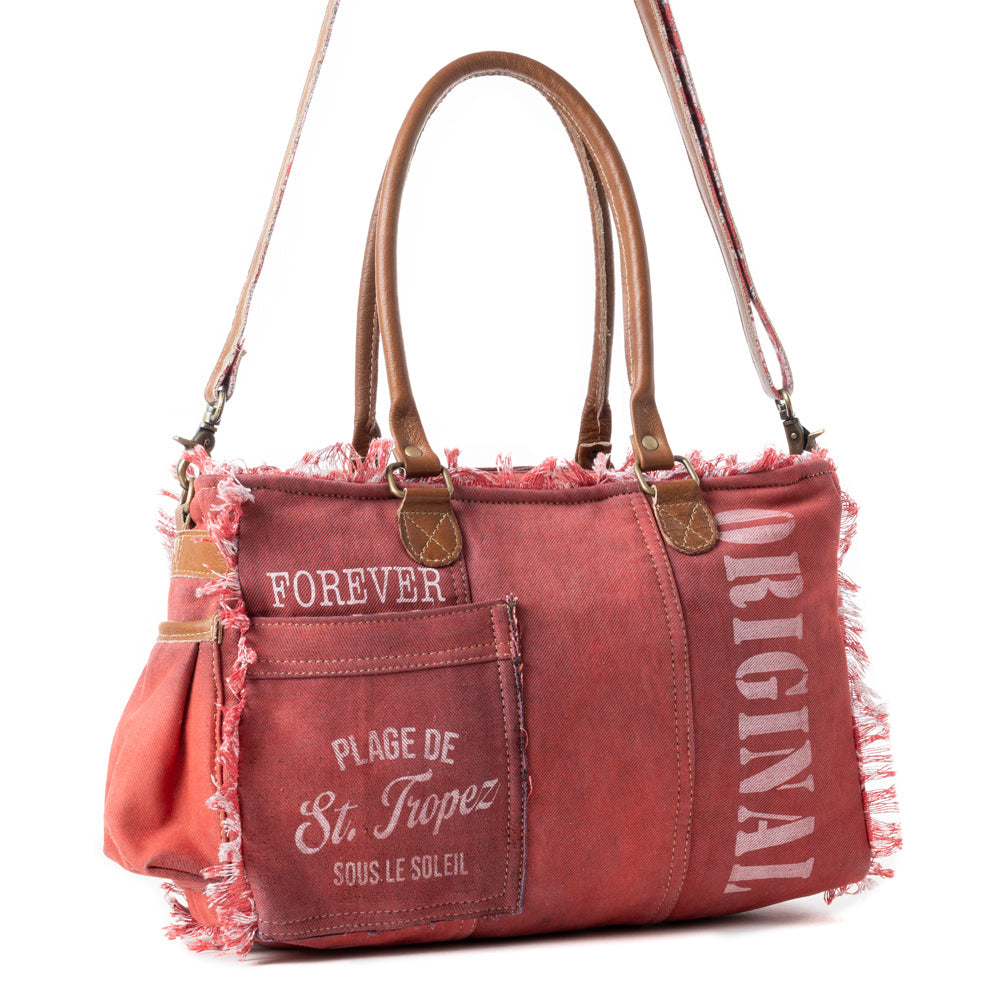 Sac cabas recyclé Coastal Steel rouge