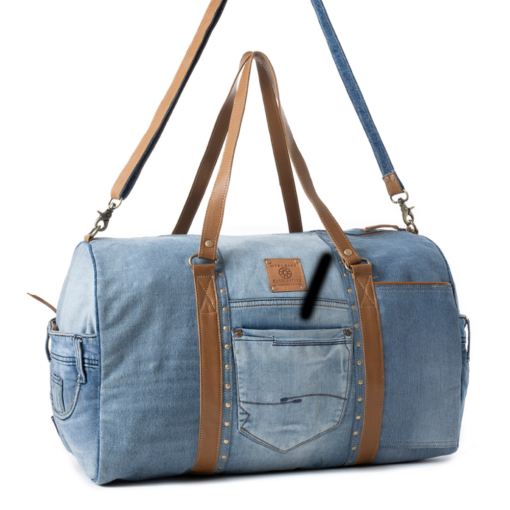 Sac de voyage Wildberry Voyager en jean denim canneberge