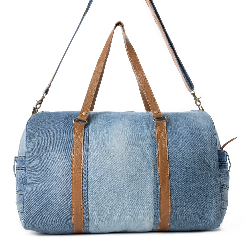 Sac de voyage Wildberry Voyager en jean denim canneberge