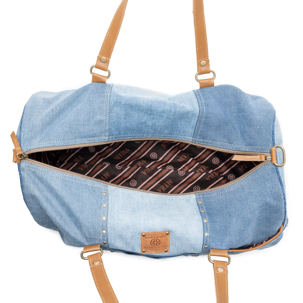Sac de voyage Wildberry Voyager en jean denim canneberge