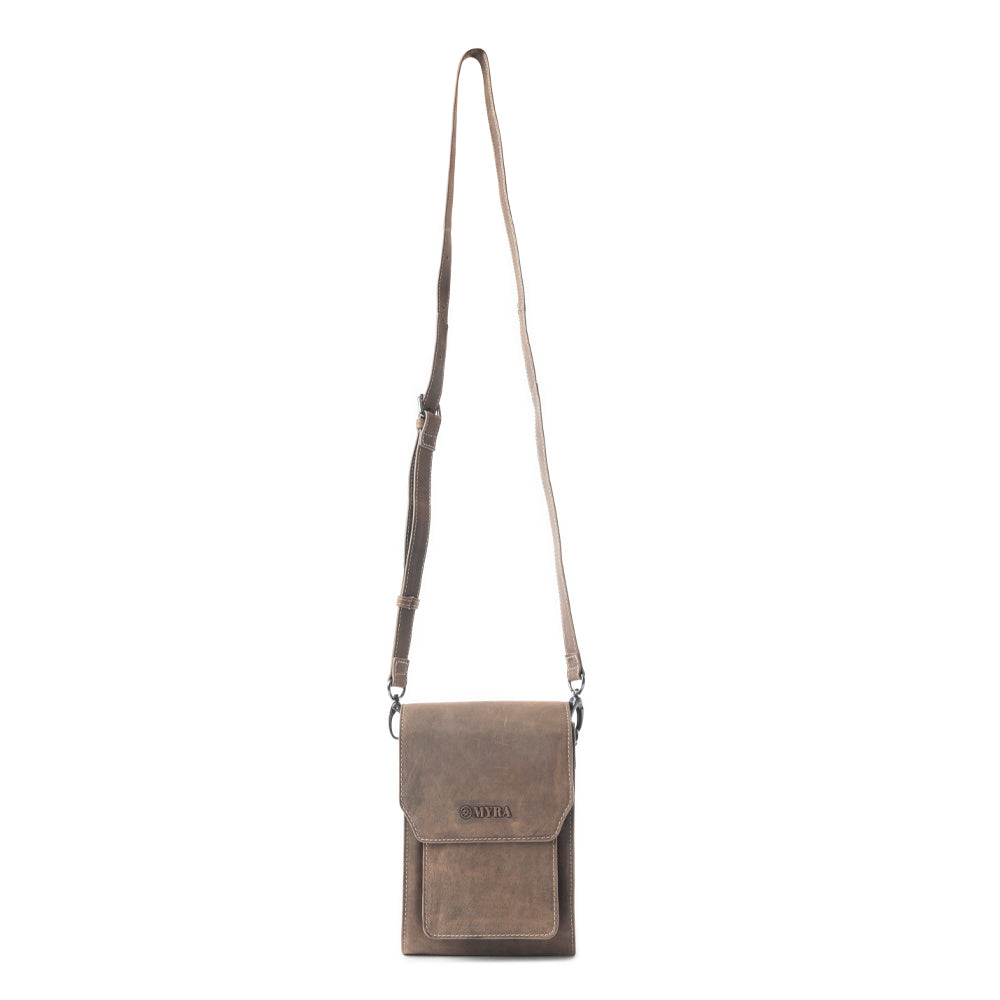 Sac en cuir Padrina Trail marron foncé