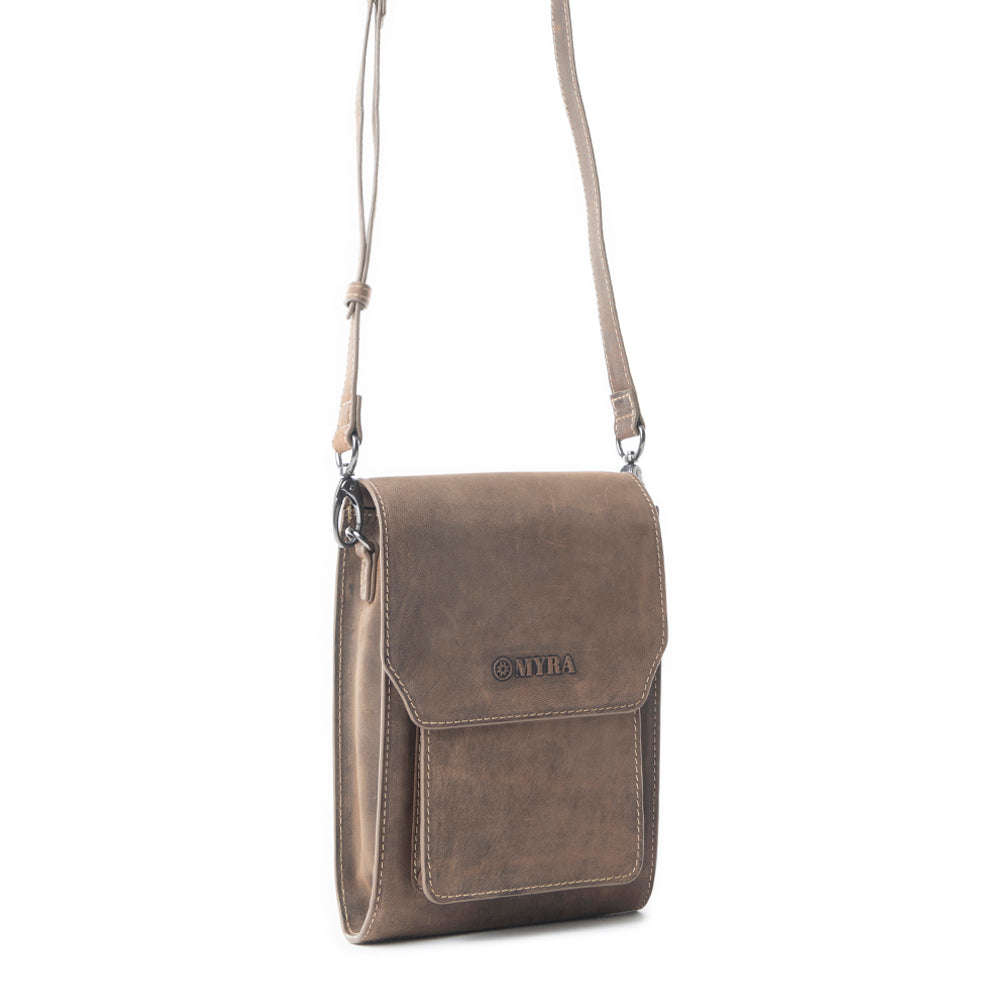 Sac en cuir Padrina Trail marron foncé