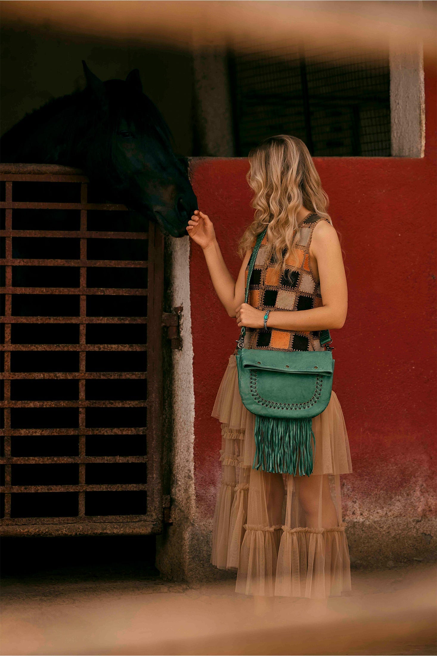 Sac à bandoulière Mianda vert