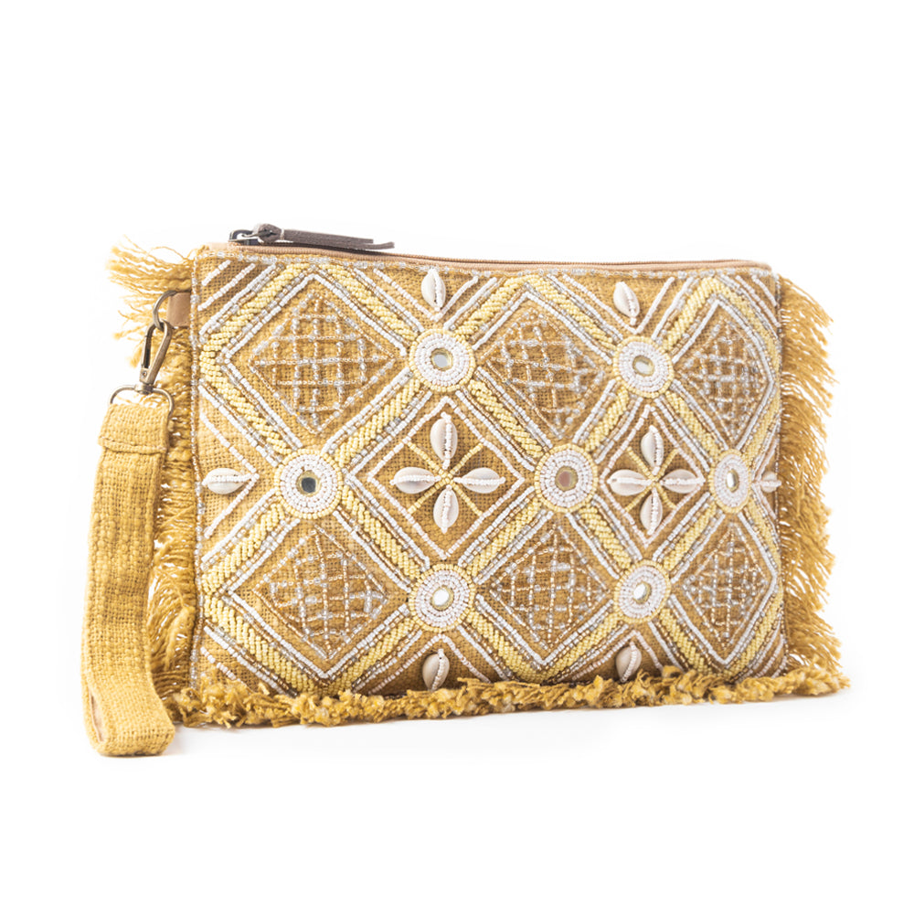 Pochette Desert Diamond marron