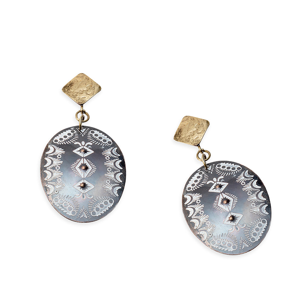 Boucles d'oreilles Crépuscule de la Crête