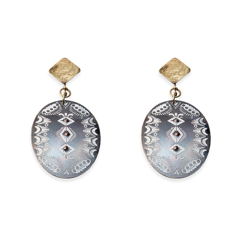 Boucles d'oreilles Crépuscule de la Crête
