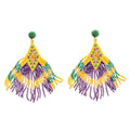 Boucles d'oreilles perlées Iris du désert