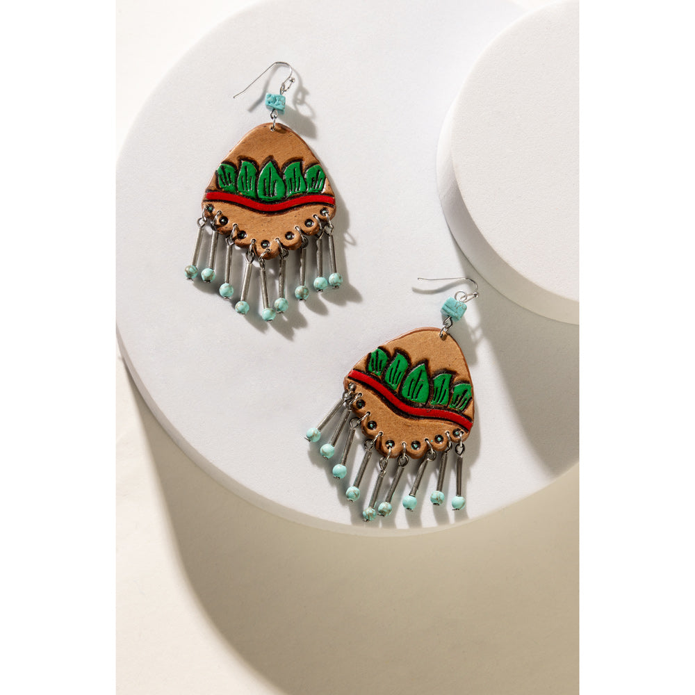 Sur mes boucles d'oreilles Prairie
