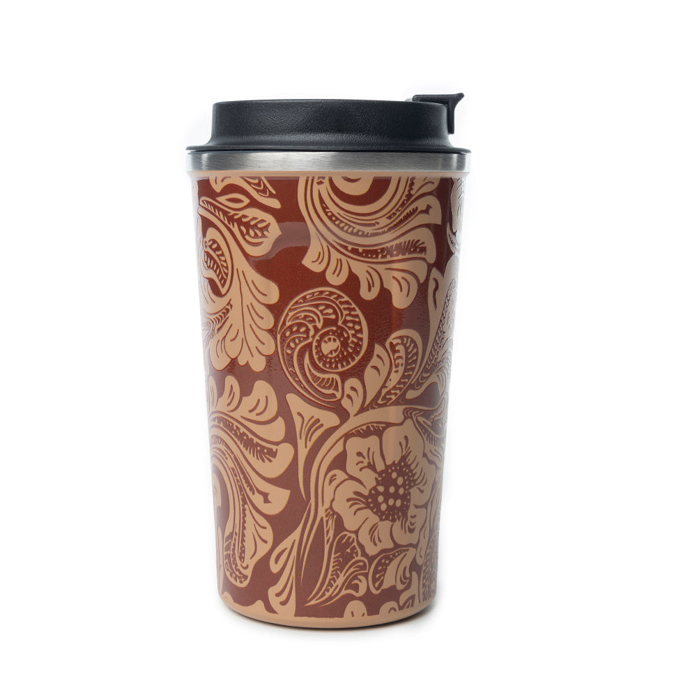 Mug isotherme en acier inoxydable Western Trail Brew, coloris baroque marron