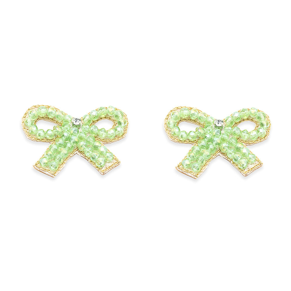 Boucles d'oreilles perles Petits nœuds
