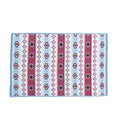 Serviette de cuisine en coton tricoté Navajo Nights « ENSEMBLE DE 2 » en rouge Mesa