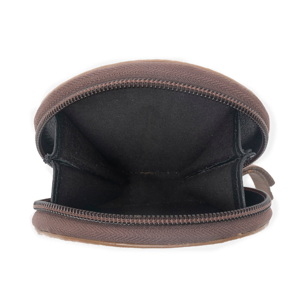 Porte-monnaie Mesa Halo Hairon en Marbre Moka