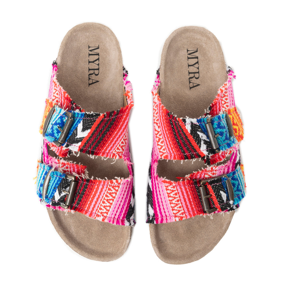 Sandales en jean Ridge multicolores