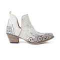 Bottines en cuir ciselé Myra Starlit Range, coloris Frosted Mist