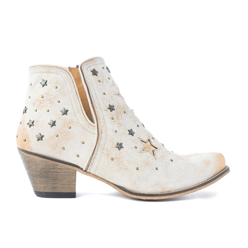 Bottes Western basses Celestial Stardust blanches