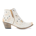 Bottes Western basses Celestial Stardust blanches