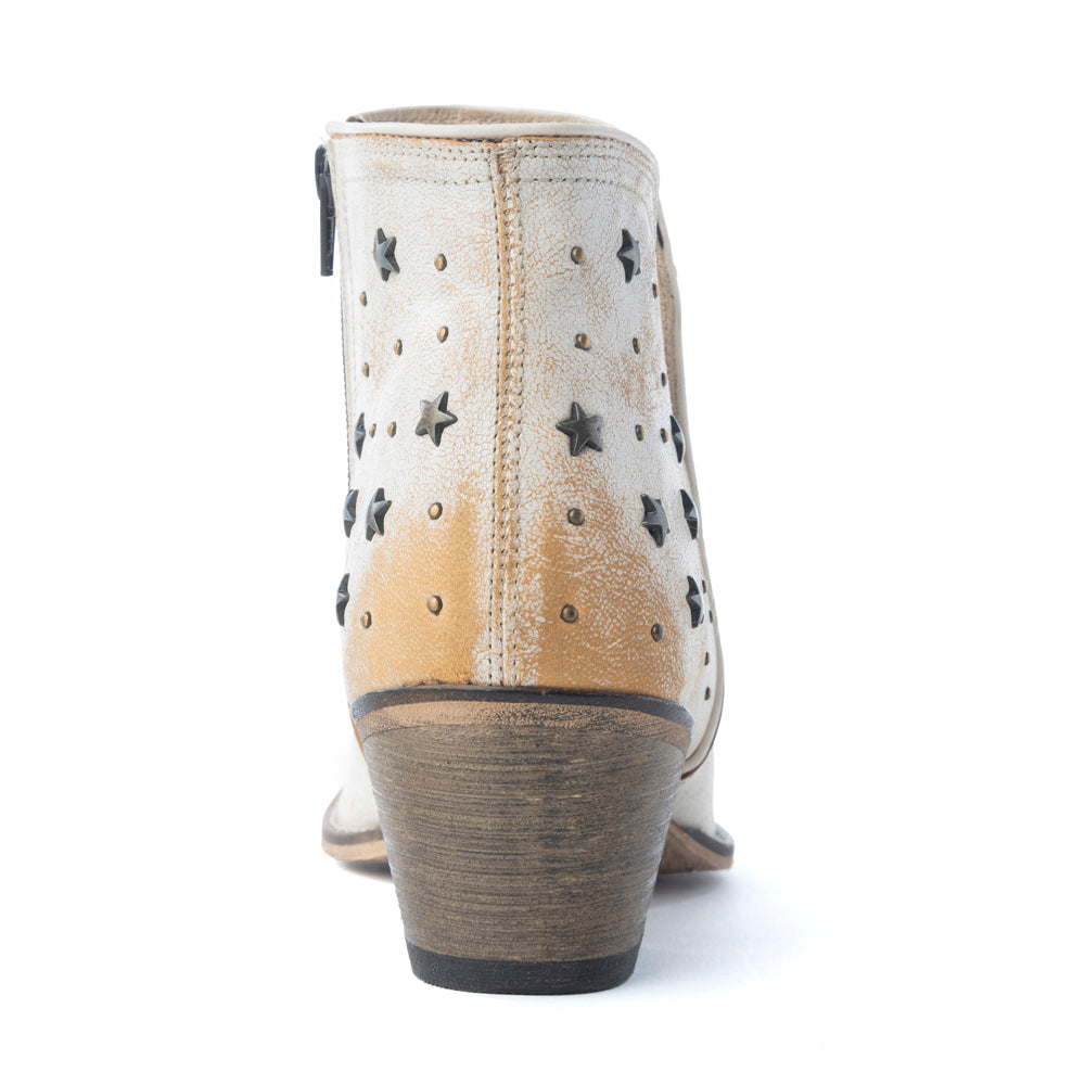 Bottes Western basses Celestial Stardust blanches