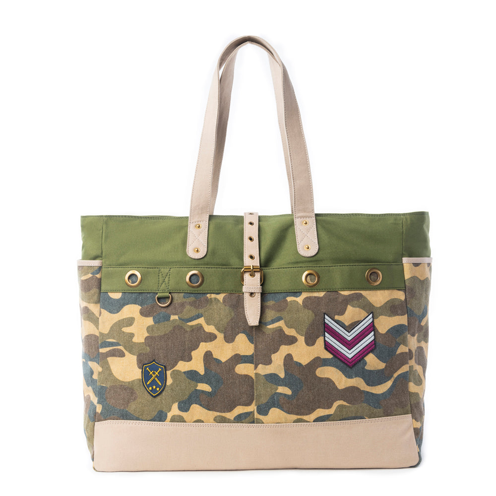 Sac de voyage Weekender Myra Ranger en vert camouflage Shadow