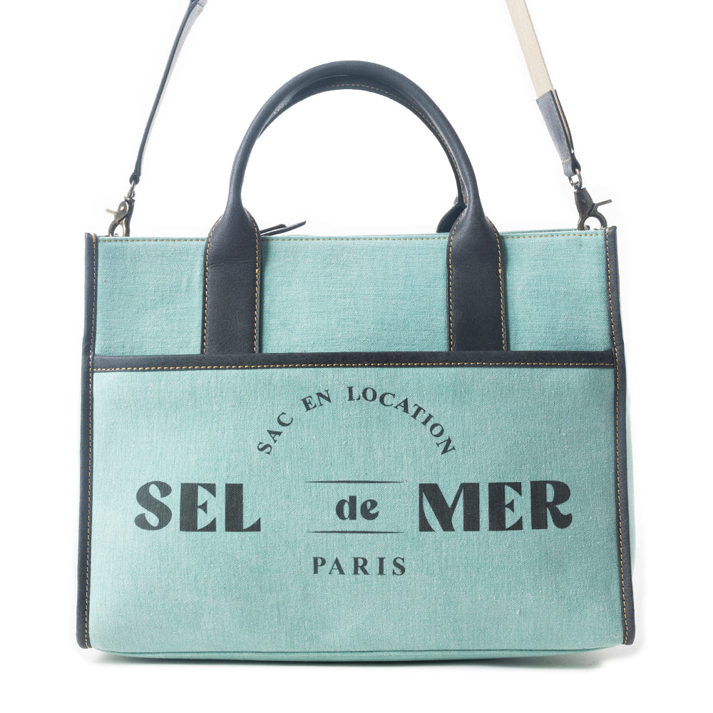 Sac bandoulière Sel de Mer vert