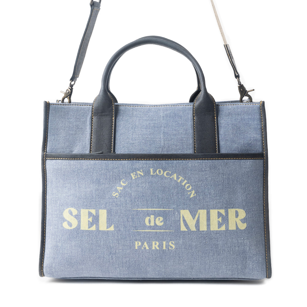 Sac à bandoulière Sel de Mer bleu