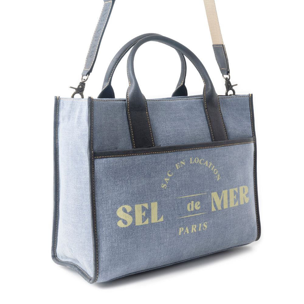 Sac à bandoulière Sel de Mer bleu