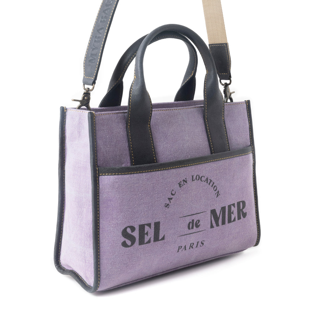 Sac bandoulière Sel de Mer violet