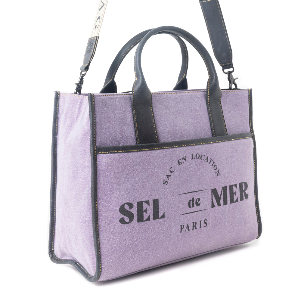 Sac à bandoulière Sel de Mer violet